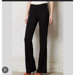 Anthropologie Elevenses The Brighton Pant Black  6